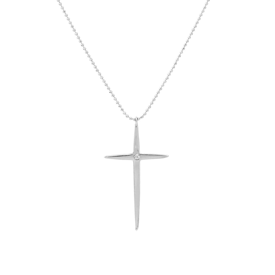 women's real gold cross necklace