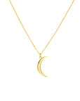 14k gold crescent moon necklace