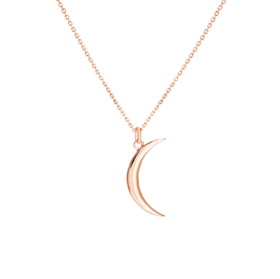 gold half moon necklace