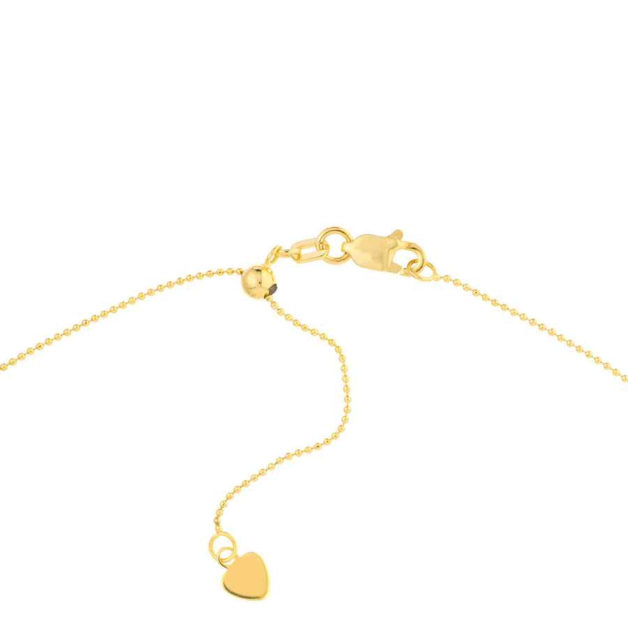 gold beaded chain necklace