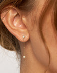 diamond chain earrings