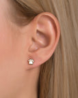 paw print stud earrings