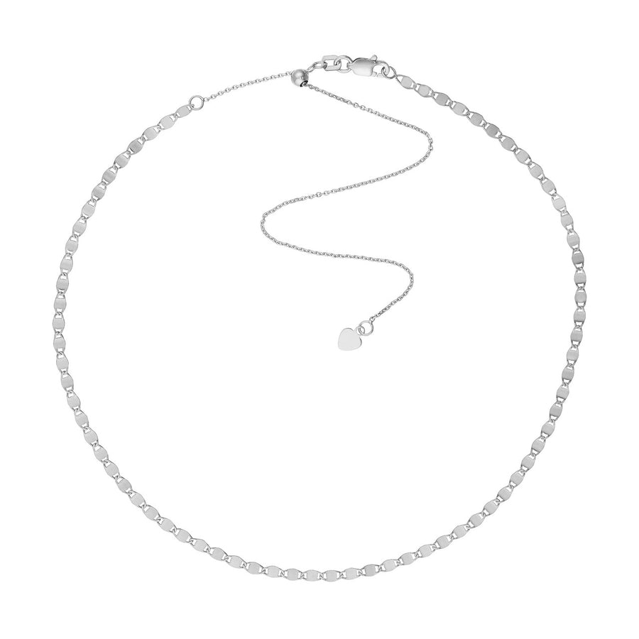 mirror chain link necklace