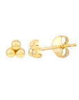 gold ball stud earrings