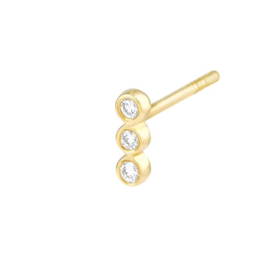 diamond bar earrings yellow gold