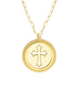 cross medallion necklace