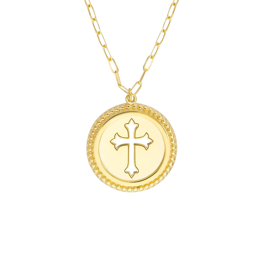 cross medallion necklace