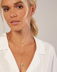 14k gold lariat necklace