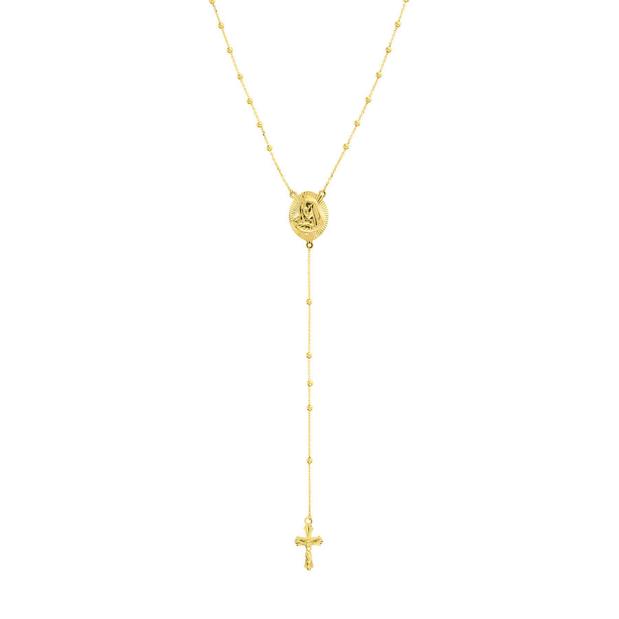 gold rosary necklace for female