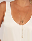 14K Solid Gold Rosary Necklace