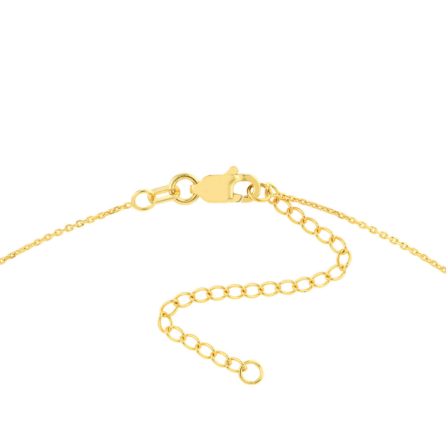 14k gold wave necklace