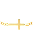 cross choker necklace gold