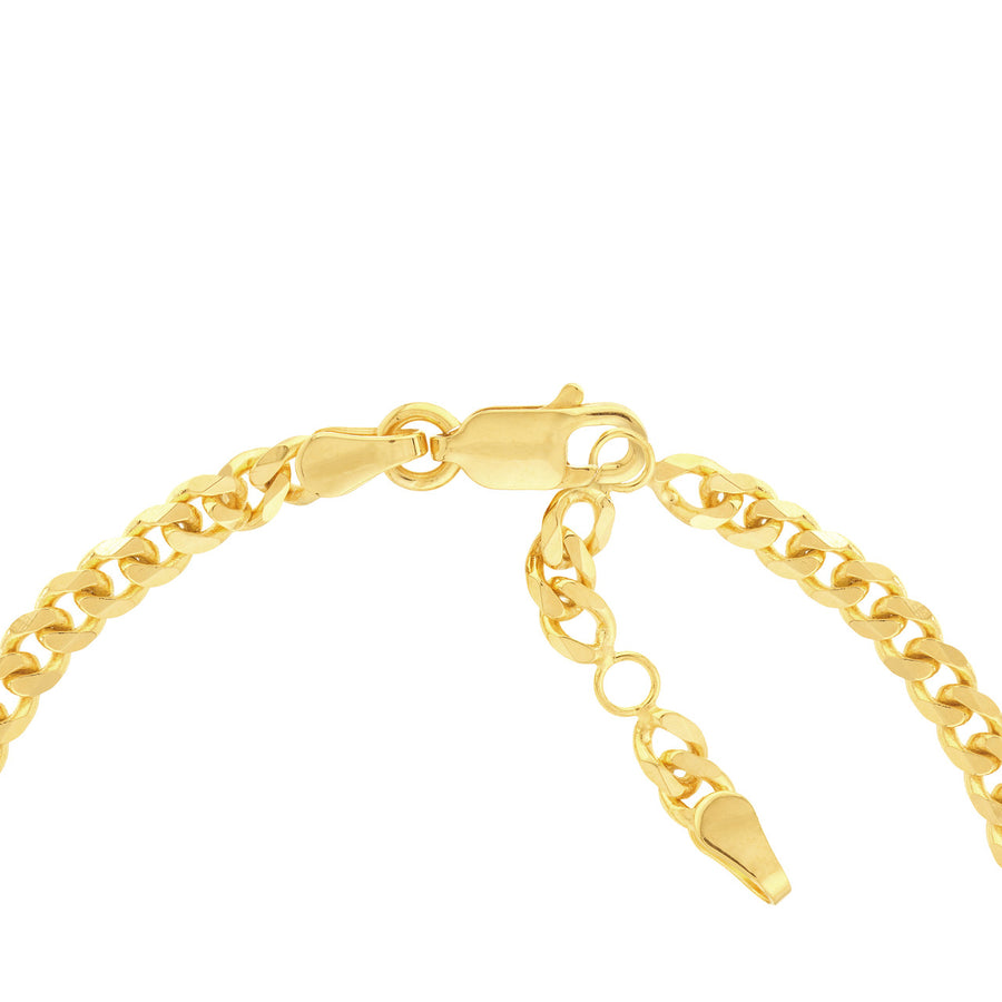 Solid 14K Real Gold Heart Bracelet