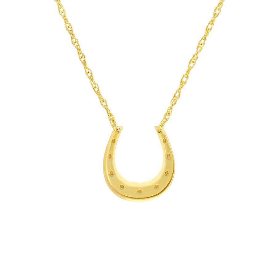 gold horseshoe pendant
