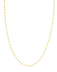 gold bead chain necklace
