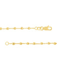 14k gold bead necklace