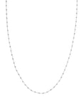 white gold bead necklace
