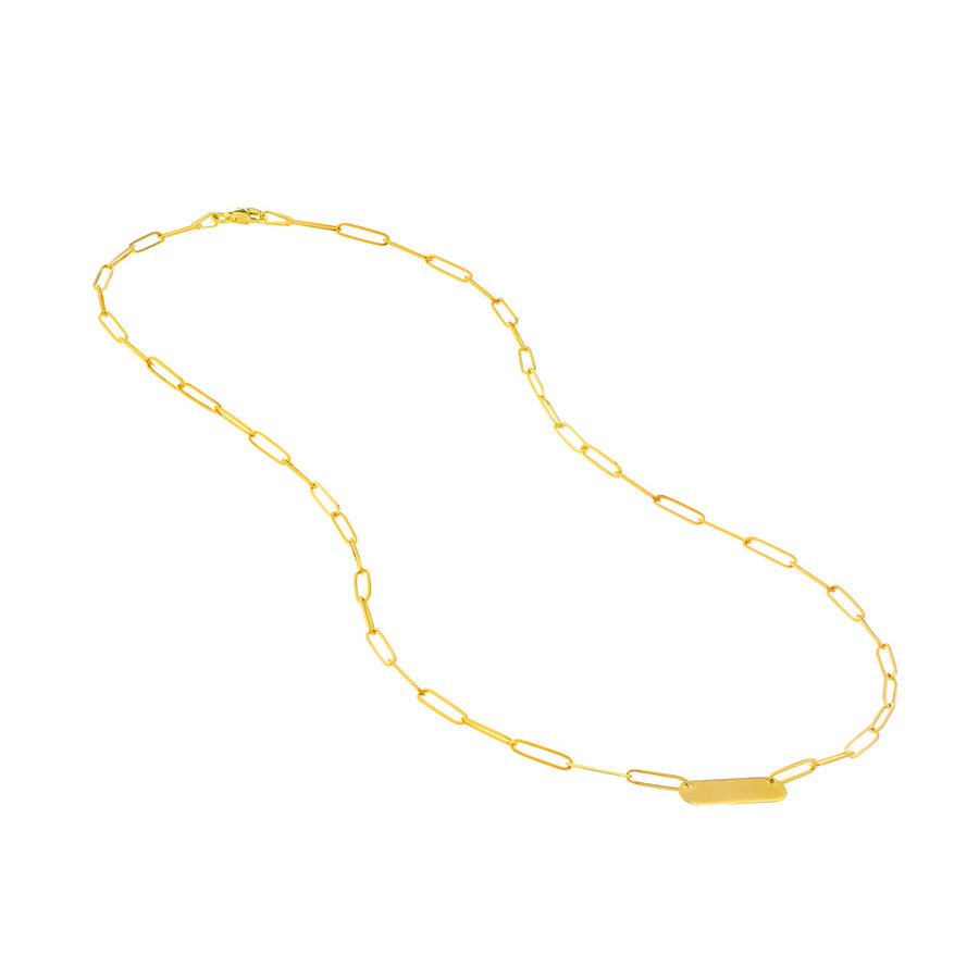 gold horizontal bar necklace