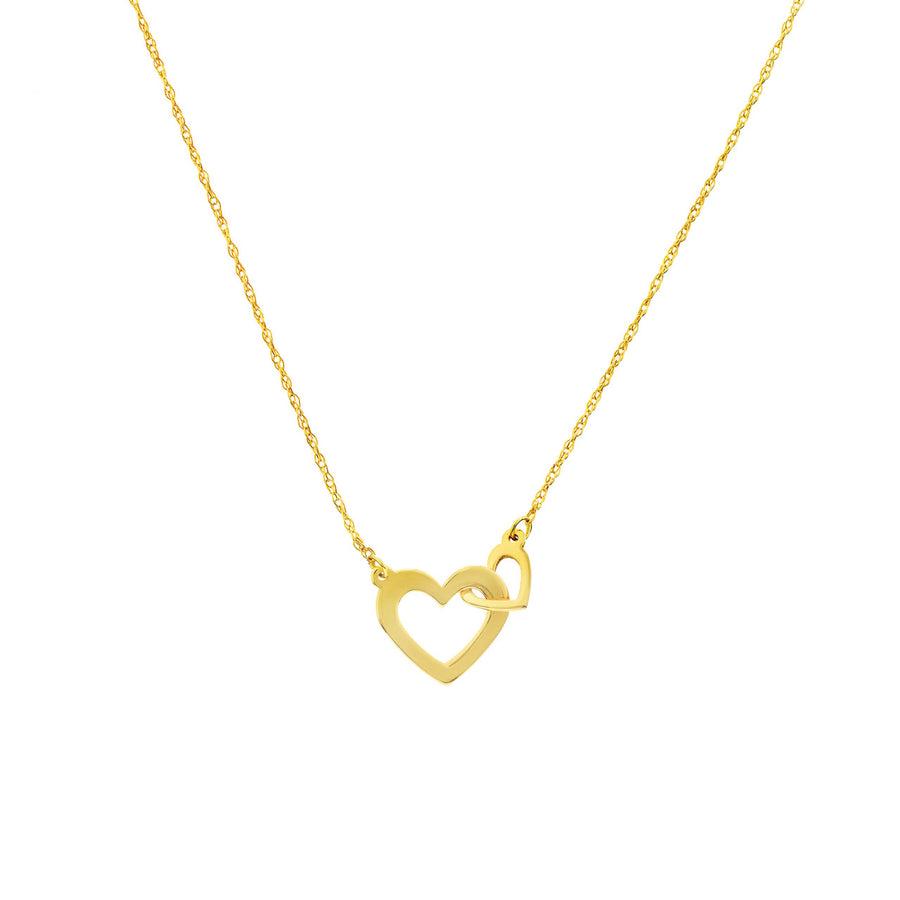 gold heart locket necklace