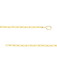 14K Real Gold Diamond Fish Hook Paperclip Chain Bracelet