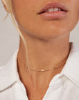 gold choker necklace women's
