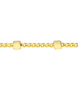 vintage 14k gold beaded choker necklace