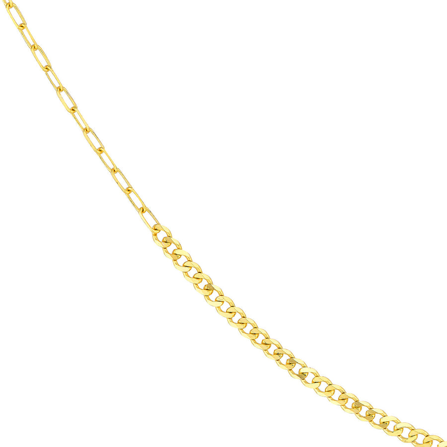 Real 14K Solid Gold Paperclip Chain