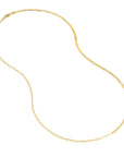 14K Gold Paperclip Necklace