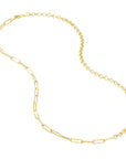 14k gold rolo chain necklace