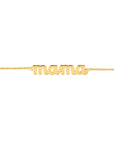 Real 14K Solid Gold Mama Bracelet