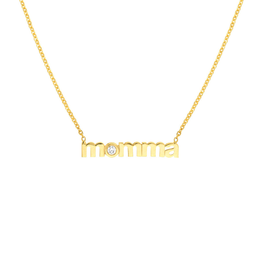 14k gold initial necklace