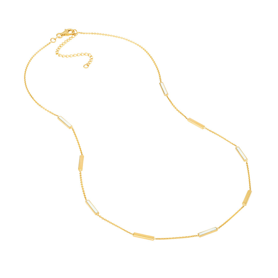 gold enamel necklace