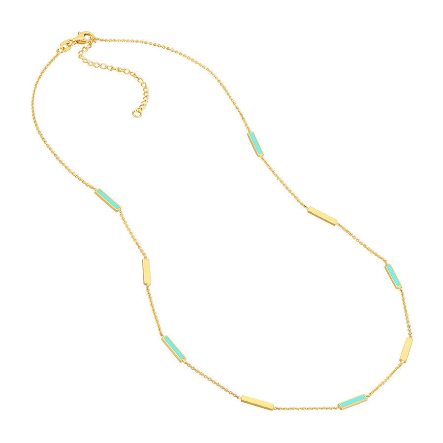 turquoise and gold necklaces