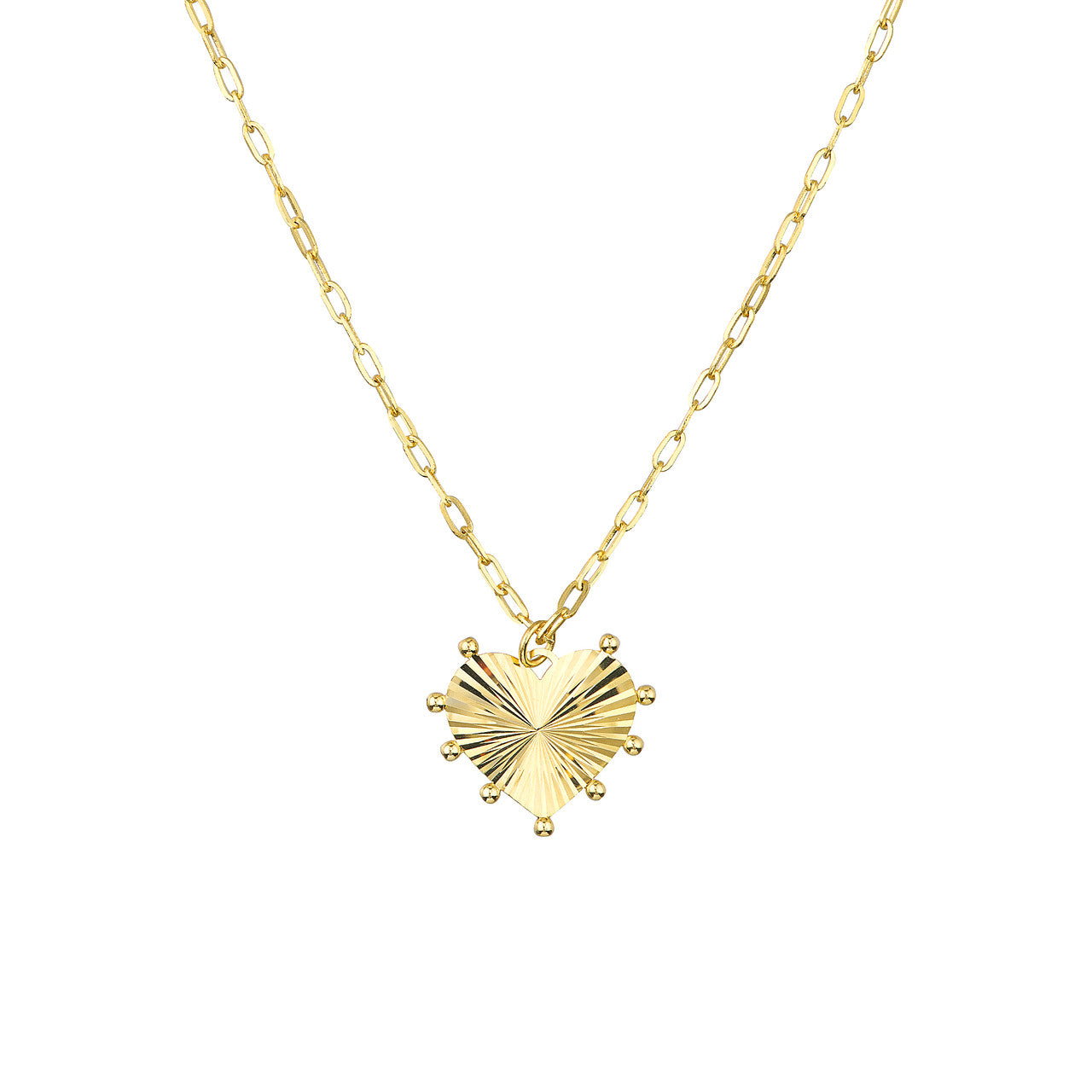 Heart Medallion Necklace – Gold main image 1
