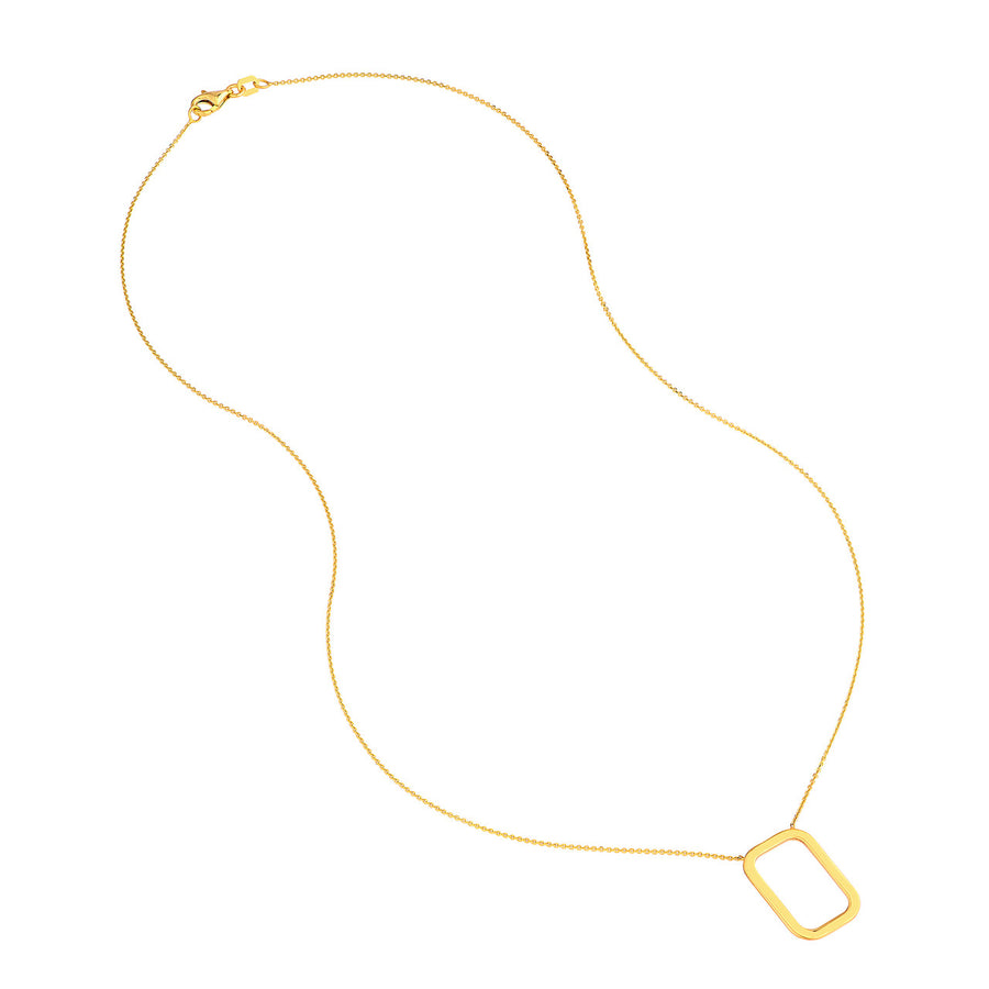 rectangle pendant necklace