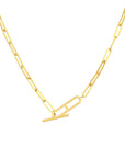 gold toggle necklace