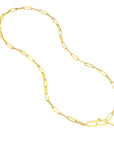 toggle necklace gold