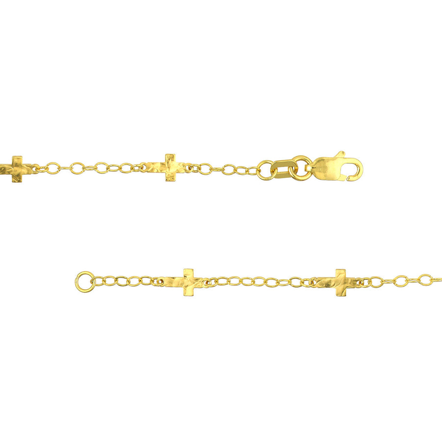 real 14k gold cross necklace