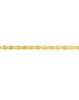 Real 14K Solid Gold Valentino Chain Bracelet