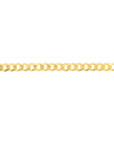 Solid 14K Real Gold Cuban Link Chain Anklet