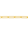 14K Real Gold Paperclip Chain Anklet