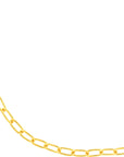 14k gold paperclip necklace