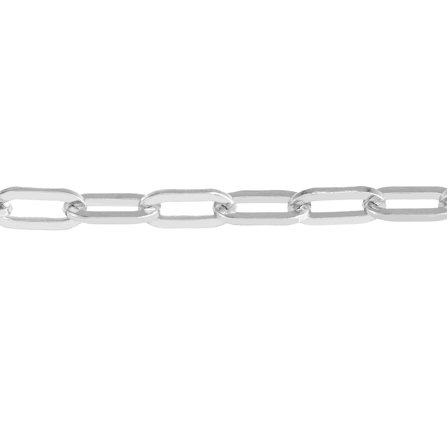 Solid 14K Real Gold Paperclip Chain Bracelet