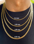 10K Real Gold Chain For Men