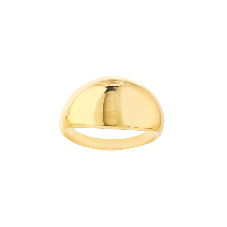 Real 14K Solid Gold Dome Ring