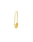 safety pin earrings gold