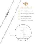 solid 14k gold paperclip necklace